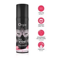 Orgie Dual Vibe! Strawberry Gin and Tonic Liquid Vibrator 15 ml