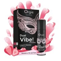 Orgie Dual Vibe! Strawberry Gin and Tonic Liquid Vibrator 15 ml