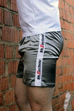 Trenýrky Sk8erboy Shiny Boxershort stříbrné