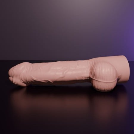 Dildo Erotixxx Toys Big Head Pale Flesh 75% XL