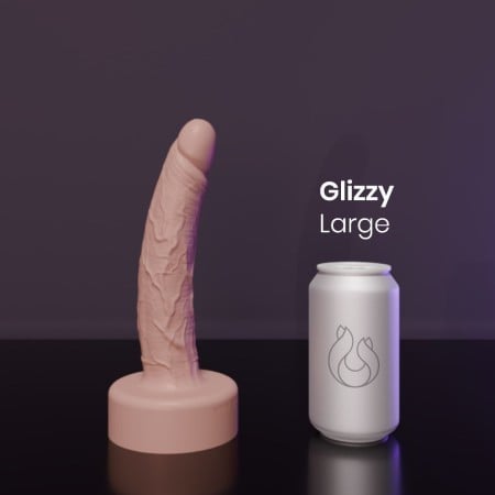 Dildo Erotixxx Toys Glizzy Pale Flesh 75% L