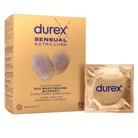 Kondómy Durex Sensual Extra Lube 20 ks