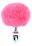 ToyJoy Happiness Enchanting Bunnytail Butt Plug Pink