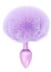 ToyJoy Happiness Enchanting Bunnytail Butt Plug Purple